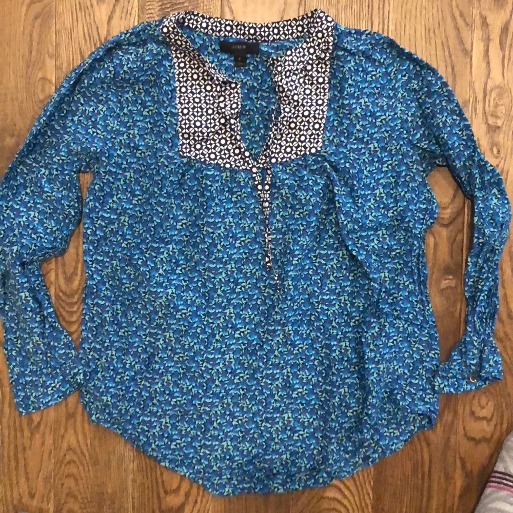 J. Crew floral shirt